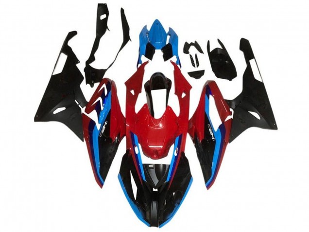 Carenados Moto BMW S1000RR 2015-2016 - Rojo Azul Negro Raya