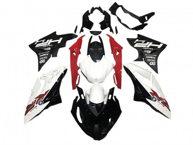 Carenados Moto BMW S1000RR 2015-2016 - Blanco Rojo Negro HP RR