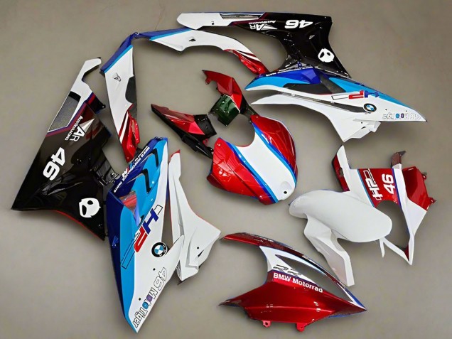 Carenados Moto BMW S1000RR 2019-2022 - Blanco Rojo Azul HP