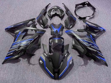 Carenados Moto BMW S1000RR 2019-2022 - Negro Mate Azul Blanco Raya