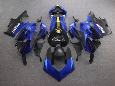 Carenados Moto Ducati Panigale V4 V4S 2020-2021 - Azul Amarillo Negro Mate