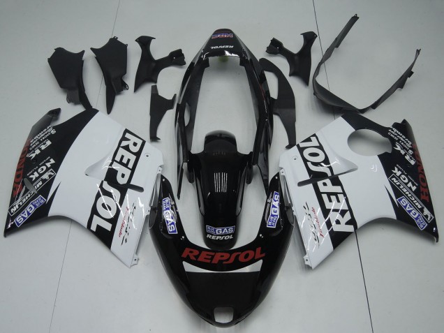 Carenados Moto Honda CBR1100XX Blackbird 1996-2007 - Negro Brillante Blanco Rojo Repsol