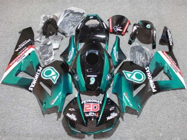 Carenados Moto Honda CBR600RR 2013-2023 - Azul Verdoso Negro Brillante Petronas 20