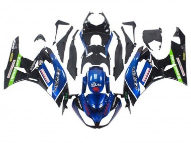 Carenados Moto Kawasaki ZX6R 2009-2012 - Azul Negro Brillante Rojo Verde