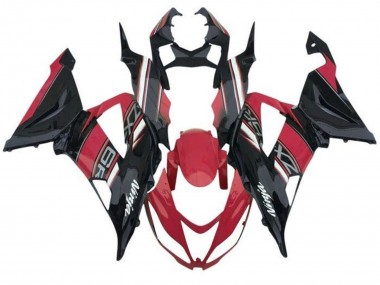 Carenados Moto Kawasaki ZX6R 2013-2018 - Rojo Negro Blanco