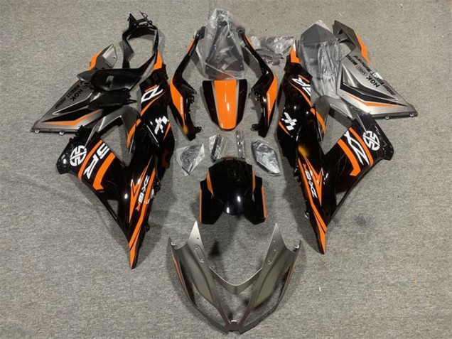 Carenado Moto Kawasaki ZX6R 2013-2018 - Naranja Negro Brillante