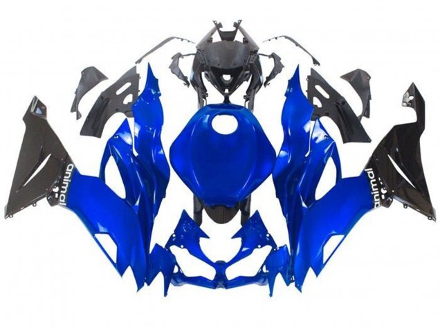 Carenados Moto Kawasaki ZX6R 2019-2022 - Azul Negro Brillante