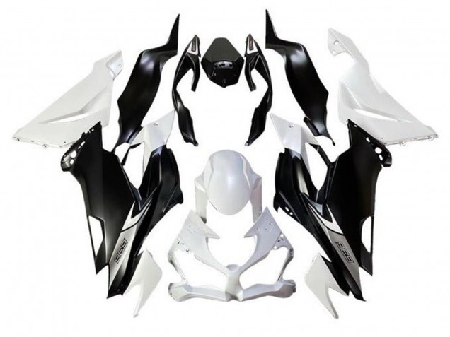 Carenados Moto Kawasaki ZX6R 2019-2022 - Blanco Negro Mate