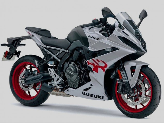 Carenados Moto Suzuki GSX8R 2024-2025 - Plata Negro Rojo