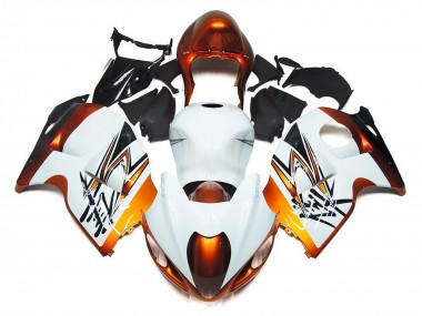 Carenados Moto Suzuki GSXR1000 1996-2007 - Blanco Naranja Negro