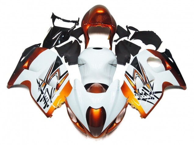 Carenados Moto Suzuki GSXR1000 1996-2007 - Blanco Naranja Negro