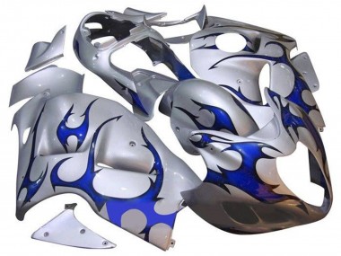 Carenados Moto Suzuki GSXR1000 1996-2007 - Plata Azul Tribal