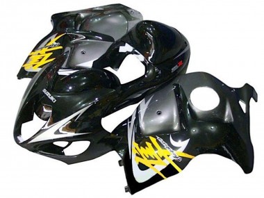 Carenados Moto Suzuki GSXR1000 1996-2007 - Negro Brillante Plata Amarillo