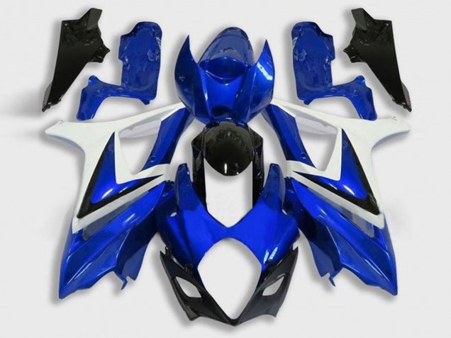 Carenado Moto Suzuki GSXR 1000 2005-2006 - Blanco Azul Negro
