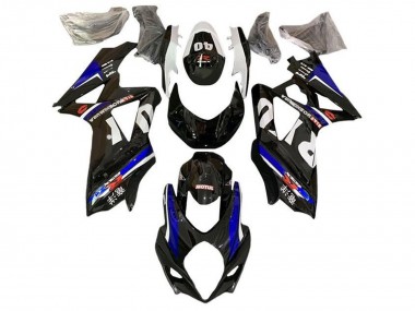 Carenados Moto Suzuki GSXR 1000 2007-2008 - Negro Blanco Azul Yoshimura