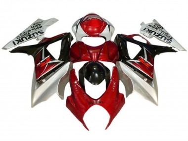 Carenados Moto Suzuki GSXR 1000 2007-2008 - Rojo Negro Plata