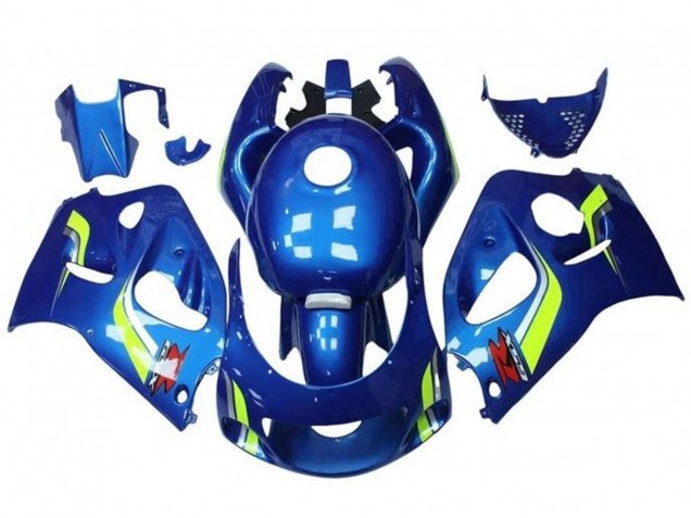 Carenados Moto Suzuki GSXR 600 / GSXR 750 1996-2000 - Azul Amarillo Blanco