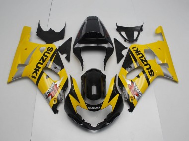 Carenado Moto Suzuki GSXR 600 / GSXR 750 2001-2003 - Amarillo Plata Negro Brillante