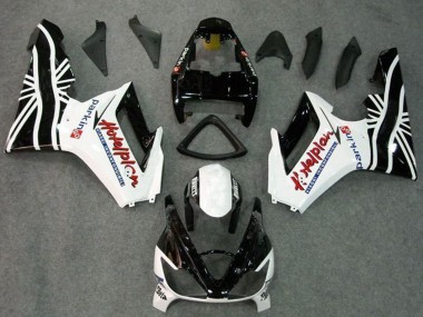 Kits Carenado Moto Triumph Daytona 675 Triple 2006-2008 - Blanco Negro Brillante
