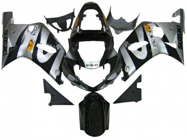 Carenados Moto Suzuki GSXR 600 / GSXR 750 2001-2003 - Plata Negro Amarillo