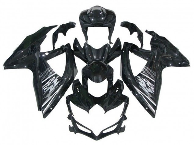 Carenados Moto Suzuki GSXR 600 / GSXR 750 2008-2010 - Negro Brillante Gris