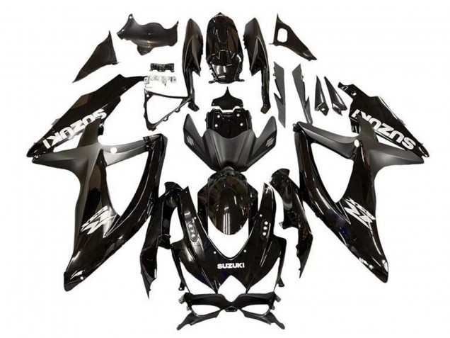 Carenado Moto Suzuki GSXR 600 / GSXR 750 2008-2010 - Negro Brillante Negro Mate