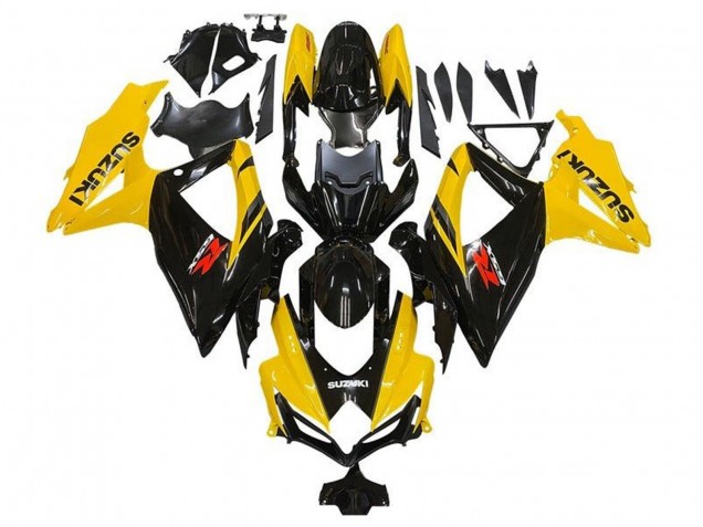 Carenados Moto Suzuki GSXR 600 / GSXR 750 2008-2010 - Amarillo Negro Brillante Rojo