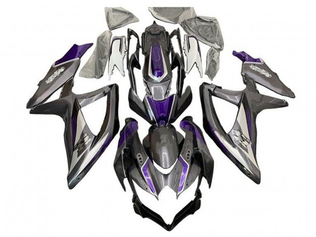 Carenados Moto Suzuki GSXR 600 / GSXR 750 2008-2010 - Plata Gris Púrpura