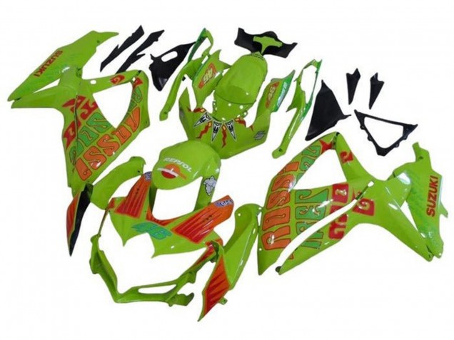 Carenados Moto Suzuki GSXR 600 / GSXR 750 2008-2010 - Verde Naranja Rossi