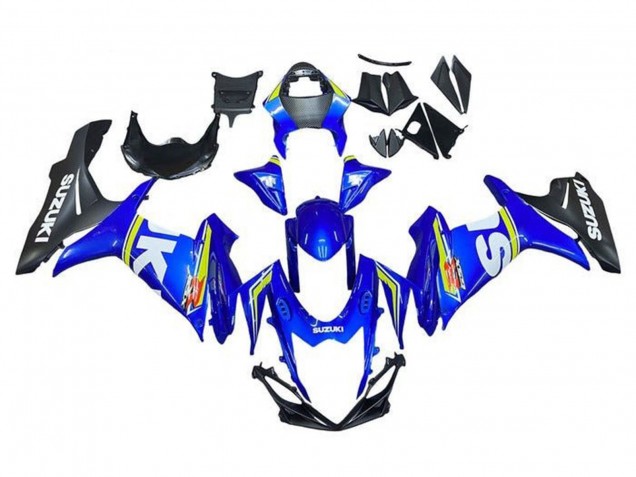 Carenados Moto Suzuki GSXR 600 / GSXR 750 2011-2024 - Blanco Azul Amarillo Negro
