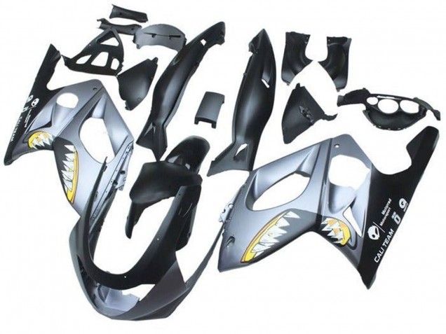 Carenados Moto Yamaha YZF600R Thundercat 1996-2007 - Negro Mate Gris Tiburón