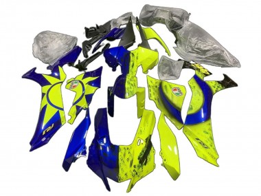 Carenados Moto Yamaha YZF 1000 R1 2020-2025 - Azul Amarillo Sol Luna