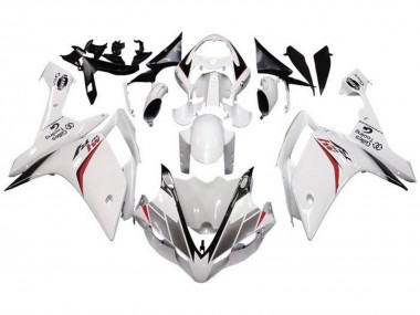 Carenado Moto Yamaha YZF 1000 R1 2007-2008 - Blanco Rojo Negro Raya