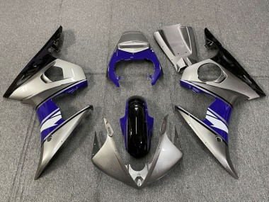Carenados Moto Yamaha YZF R6 2005 - Plata Azul Negro Blanco