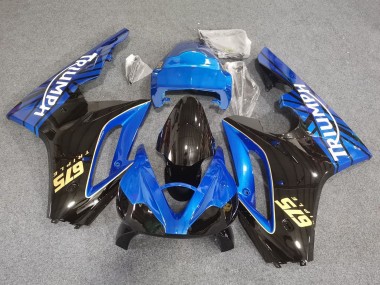 Carenados Moto Triumph Daytona 675 Triple 2006-2008 - Azul Negro Brillante Carrera
