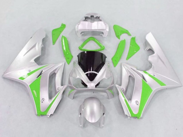 Carenados Moto Triumph Daytona 675 Triple 2006-2008 - Plata Verde