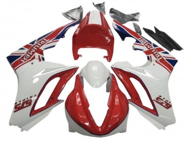 Carenados Moto Triumph Daytona 675 Triple 2009-2012 - Blanco Rojo