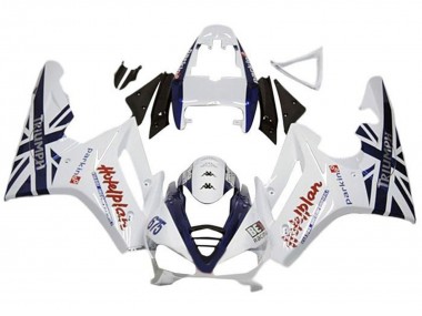 Carenados Moto Triumph Daytona 675 Triple 2009-2012 - Blanco Azul Oscuro