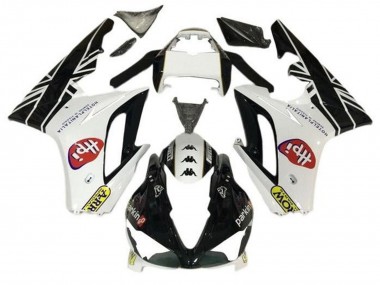 Carenados Moto Triumph Daytona 675 Triple 2009-2012 - Blanco Negro Brillante HPi