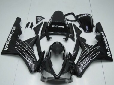 Carenados Moto Triumph Daytona 675 Triple 2009-2012 - Negro Brillante Blanco Claw