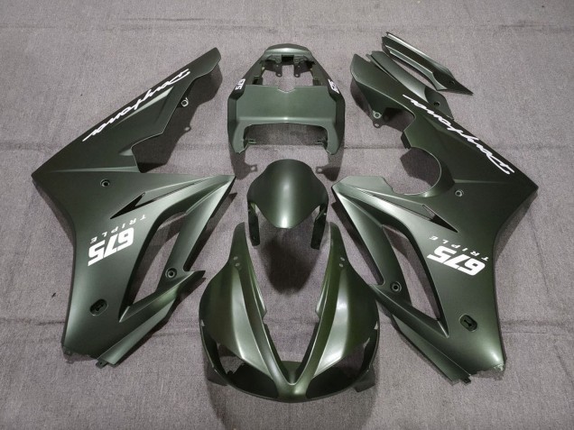 Carenados Moto Triumph Daytona 675 Triple 2009-2012 - Verde Mate Blanco