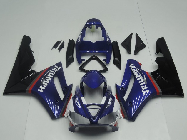 Carenados Moto Triumph Daytona 675 Triple 2009-2012 - Azul Rojo Negro Brillante