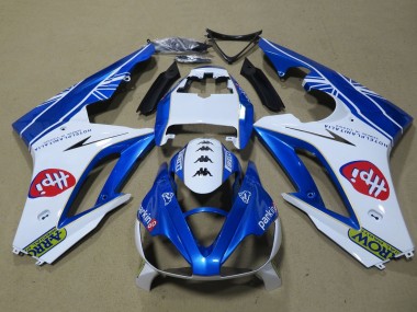 Carenados Moto Triumph Daytona 675 Triple 2009-2012 - Blanco Azul Hpi
