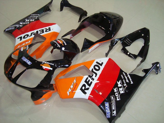 Carenados Moto Honda VTR1000 2000-2006 - Naranja Blanco Rojo Negro Brillante Repsol