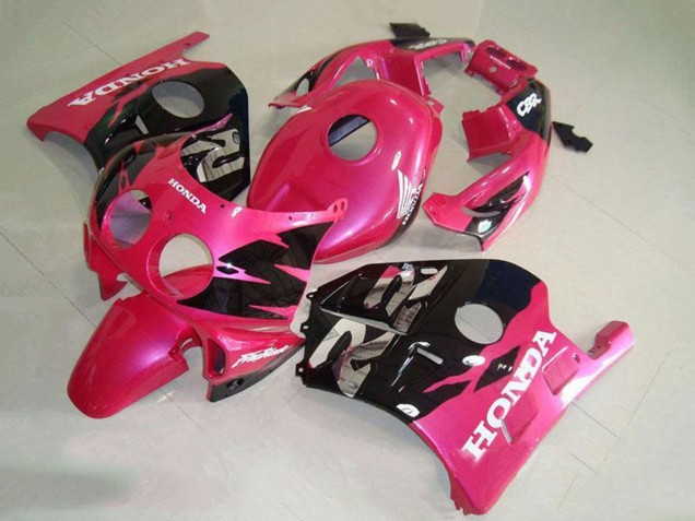 Carenado Moto Honda CBR250RR MC22 1990-1998 - Rosa Negro Brillante