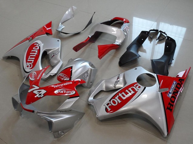 Carenados Moto Honda CBR600 F4i 2001-2003 - Plata Rojo Fortuna