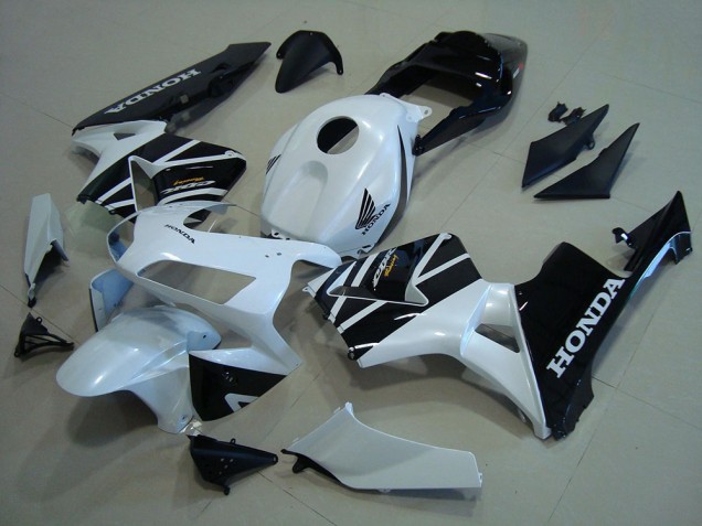 Carenados Moto Honda CBR600RR 2003-2004 - Blanco Negro Brillante