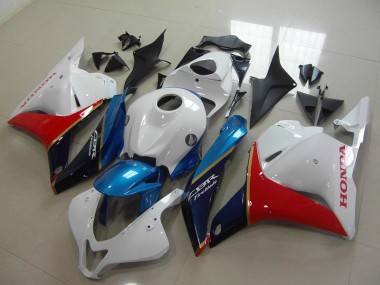 Carenado Moto Honda CBR600RR 2009-2012 - Blanco Azul Rojo Negro Brillante