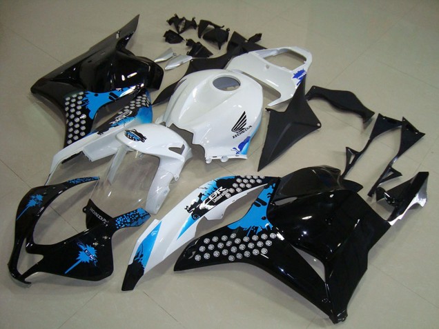Kits Carenados Moto Honda CBR600RR 2009-2012 - Blanco Azul Negro Brillante