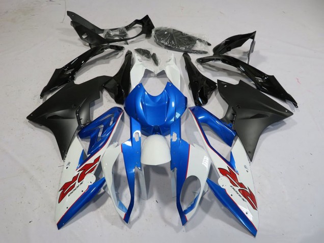 Carenado Moto BMW S1000RR 2015-2016 - Blanco Azul Negro Mate